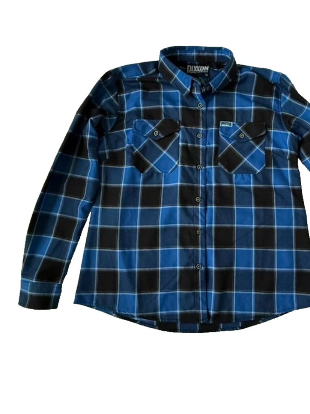 Dixxon Flannel Womens XL Pantera Blue Black Button Shirt Far Beyond Driven - Picture 11 of 12